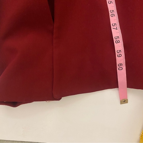 Likely || Willa Crossover Halter Mermaid Gown Burgundy Red 4 - Picture 8 of 8